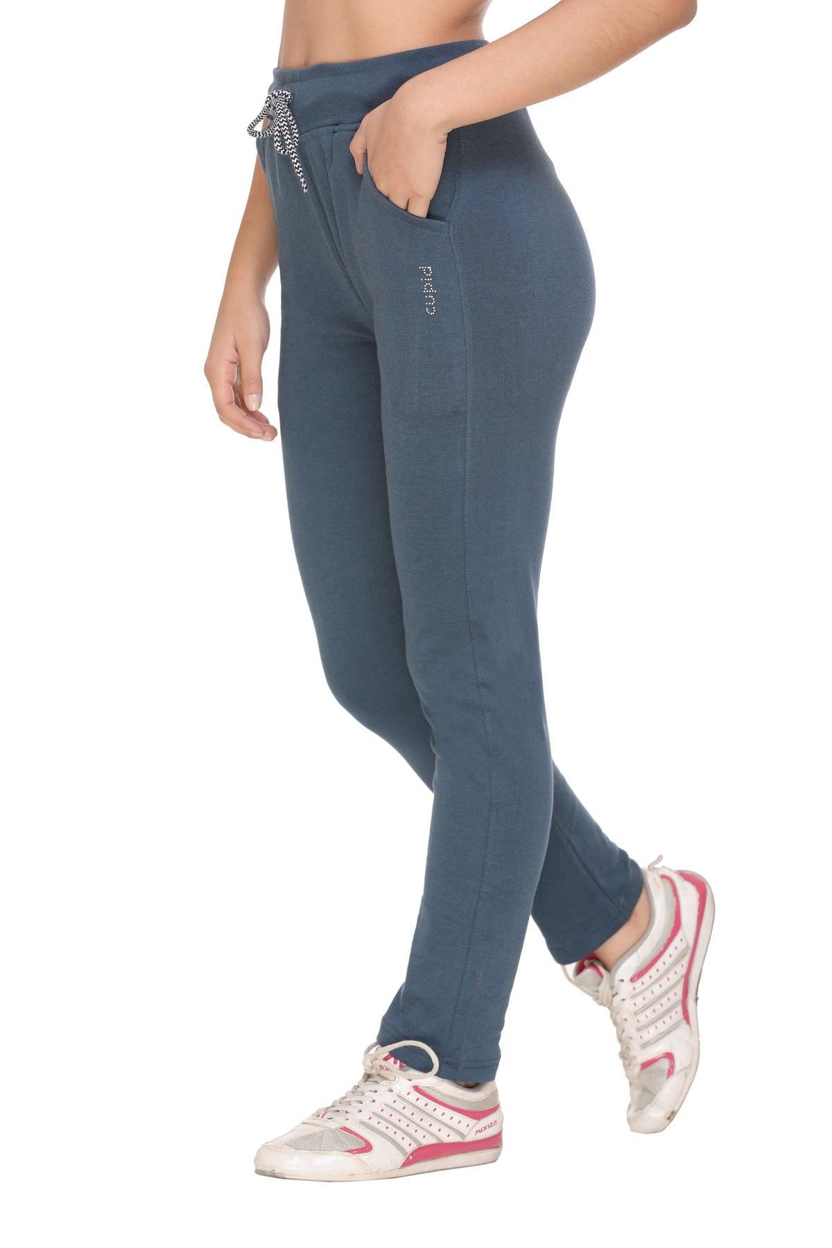 Lango Solid Women Blue Track Pants - Buy Blue Lango Solid Women Blue Track  Pants Online at Best Prices in India | Flipkart.com